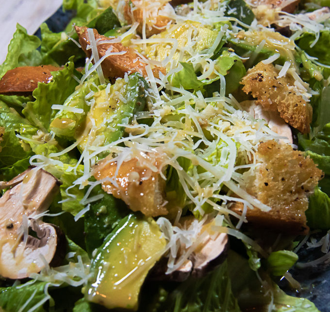 Classic Caesar Salad in dish