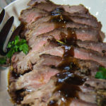 smoked tri tip with sauce