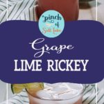 GRape Lime Ricky in glass