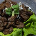 easy beef bulgogi on plate with lettuce
