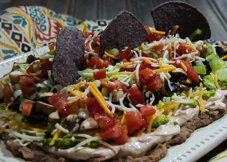 Tex Mex Layered Bean Dip A Pinch of Salt Lake