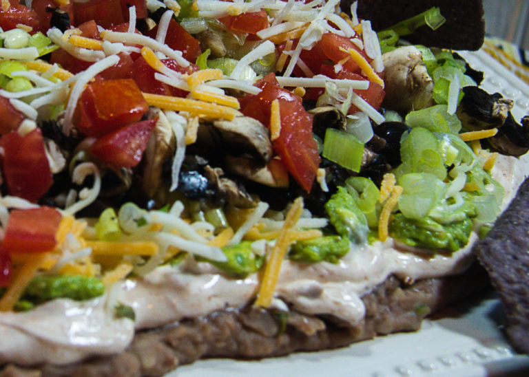 Tex Mex Layered Bean Dip A Pinch of Salt Lake