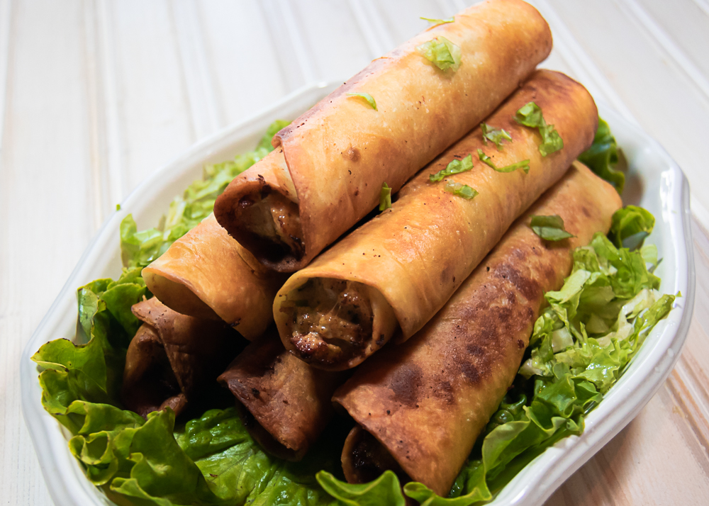 Stack of easy chicken flautas