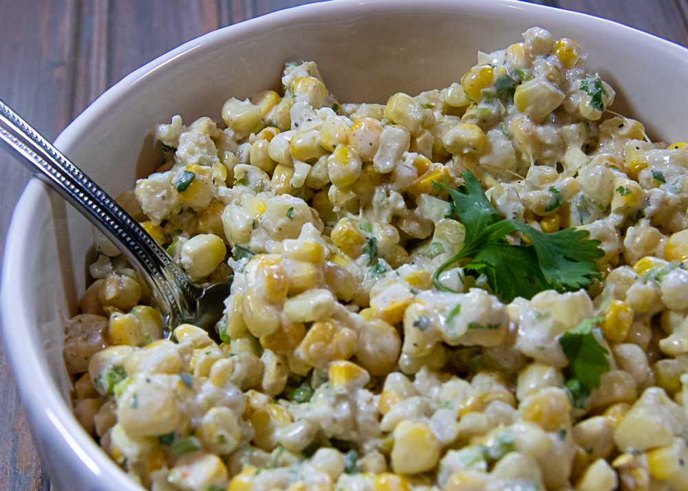 Mexican Street Corn Salad in bowl