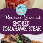 Smoked tomahawk steak for pinterest