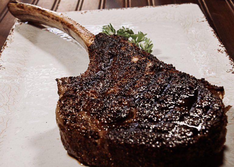 Smoked Tomahawk Steak - A Pinch of Salt Lake