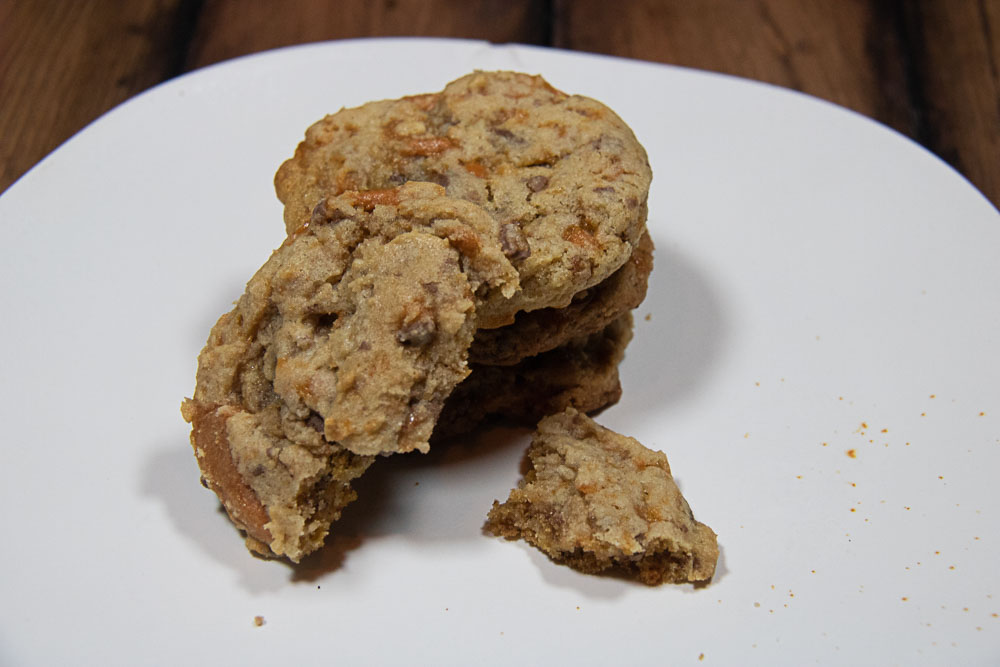 butterfinger cookies on a plate