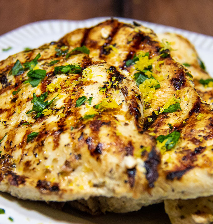 Greek Lemon Chicken on plate