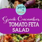 cucumber tomato Feta Salad for pinterest