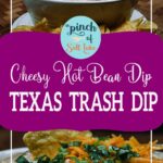 Cheesy Hot Bean Dip for Pinterest