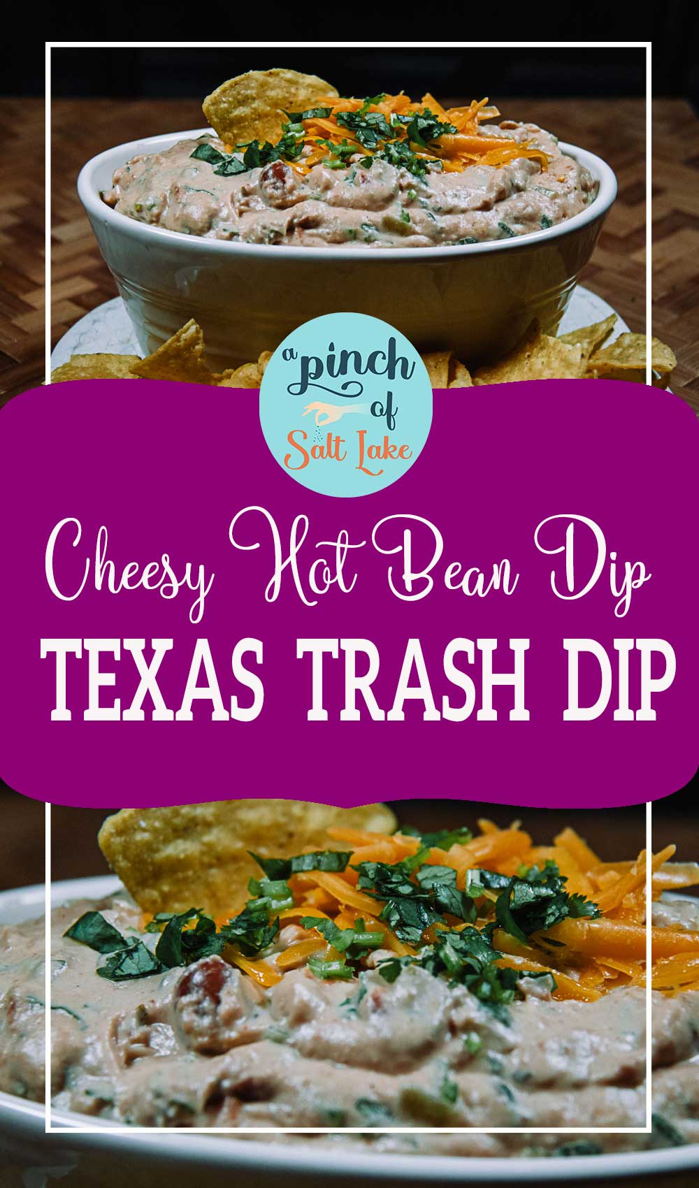 Cheesy Hot Bean Dip A Pinch of Salt Lake