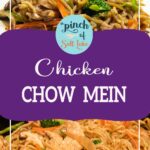 chicken chow mein for pinterest