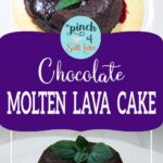 chocolate molten lava cake for pinterest