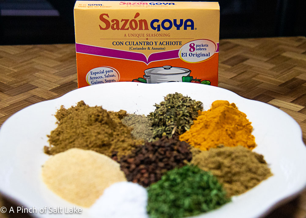 spices in DIY Sazon Spice Mix