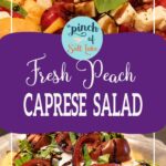 fresh peach caprese salad for pinterest