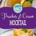 peaches and cream mocktail