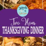 2 hour Thanksgiving dinner for Pinterest