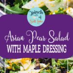 Asian Pear Salad with Maple Dressing for Pinterest